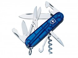 Victorinox Climber Swiss Army Knife Translucent Blue Blister Pack