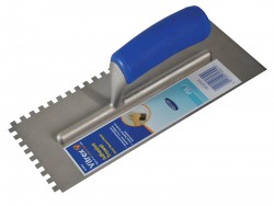 Vitrex Notched Adhesive Trowel Square 6mm Soft Grip Handle 11in x 4.1/2in