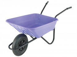 Walsall Boxed 90L Lilac Polypropylene Wheelbarrow