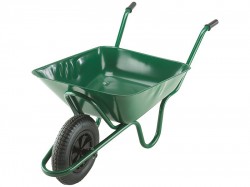 Walsall 85L Green Integral Heavy-Duty Wheelbarrow