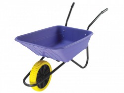 Walsall 90L Lilac Polypropylene Wheelbarrow - Puncture Proof