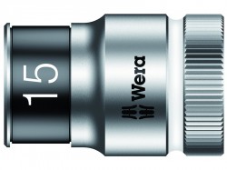 Wera 8790 HMC HF Zyklop Bolt Holding Socket 1/2in Drive x 15mm Hex