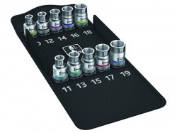 Wera 8790 HMC HF/10 Zyklop Screw Hold Socket Set of 9 Metric 1/2in Drive