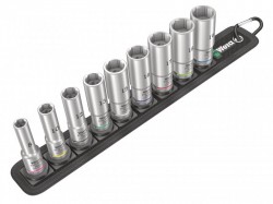 Wera Belt B Deep 1 Socket Set of 9 Metric 3/8in Drive