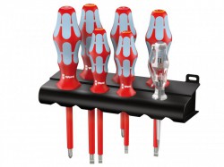 Wera Kraftform Plus VDE Stainless Steel Screwdriver Set of 7 PH / SL