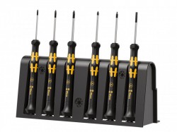 Wera 1550 Kraftform Micro ESD Screwdriver Set, 6 Piece