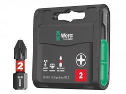 Wera Bit-Box 15 Impaktor PH2 x 25mm, 15 Piece