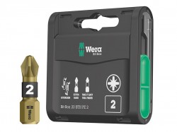 Wera Bit-Box 20 BTH BiTorsion Extra-Hard Bits PZ2 x 25mm 20 Piece