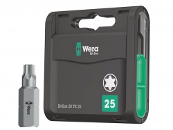 Wera Bit-Box 20 H Extra Hard Bits TX25 x 25mm, 20 Piece
