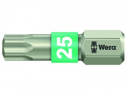 Wera 3867/1 TS Torx TX 25 Torsion Stainless Steel Bits 25mm