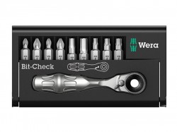 Wera BCBR9 Zyklop Bit-Check Ratchet & Bit Set of 10