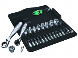 Wera Kraftform Kompakt Zyklop Mini 2 Shallow Socket Set of 27 Metric 1/4in Drive