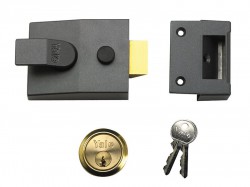 Yale Locks P89 Deadlock Nightlatch 60mm Backset DMG Finish Visi