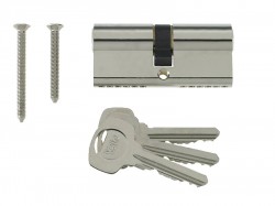 Yale Locks Euro Double Cylinder Kitemark 35 x 50 (95mm) Nickel Plated Visi