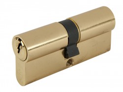 Yale Locks Euro Double Cylinder Kitemark 35 x 35 (80mm) Polished Brass Visi