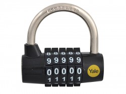 Yale Locks Y160 48mm Steel 5-Dial Combination Padlock