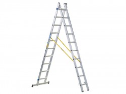 Zarges D-Rung Combination Ladder 2-Part 2 x 14 Rungs