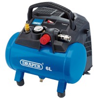 Draper 6L Oil-Free Air Compressor (1.2kW)