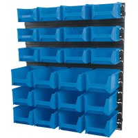 Draper 24 Bin Wall Storage Unit (Small/Medium Bins)