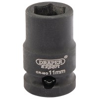 DRAPER Expert 11mm 3/8\" Square Drive Hi-Torq® 6 Point Impact Socket