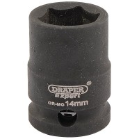 DRAPER Expert 14mm 3/8\" Square Drive Hi-Torq® 6 Point Impact Socket