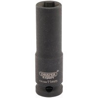 DRAPER Expert 11mm 3/8\" Square Drive Hi-Torq® 6 Point Deep Impact Socket