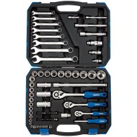 Draper 1/4\", 3/8\" and 1/2\" Sq. Dr. Metric Tool Kit (75 piece)