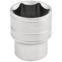 Draper 1/2\" Square Drive 6 Point Metric Socket (24mm)