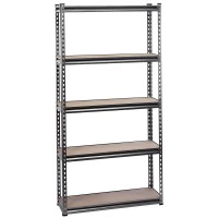 DRAPER Expert Heavy Duty Steel Shelving Unit - Five Shelves (L920 x W305 x H1830mm)