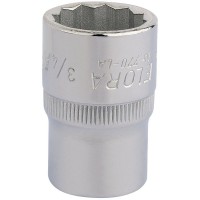 3/4\" 1/2\" Square Drive Elora Bi-Hexagon Socket