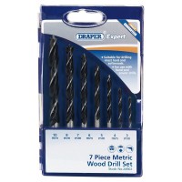 DRAPER Metric Wood Drill Set 3-10mm (7 Piece)