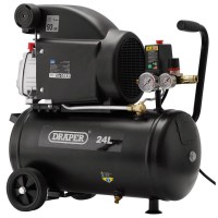 DRAPER 24L 230V 2.0hp (1.5kW) Air Compressor