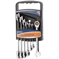 DRAPER 7 Piece Draper Hi-Torq® Metric Ratcheting Combination Spanner Set