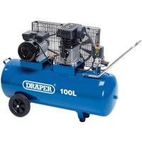 DRAPER 100L 230V 2.2kW (3hp)  Belt-Driven Air Compressor