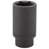 DRAPER Expert 32mm 1/2\" Square Drive Deep Impact Socket