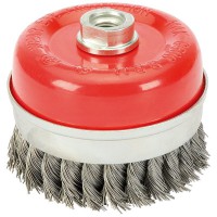 DRAPER 80mm x M14 Twist Knot Wire Cup Brush