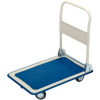 DRAPER 150kg Platform Trolley with Folding Handle - 630 x 480 x 850mm