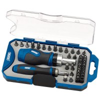 DRAPER Ratchet Screwdriver and Bit Set (42 Piece)