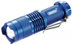 LED Aluminium Pocket Torch (3W) (1 x AA battery)