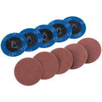 Ten 50mm 120 Grit Aluminium Oxide Sanding Discs