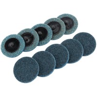 Ten 50mm Polycarbide Abrasive Pads (Fine)