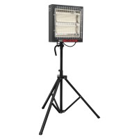 Sealey Ceramic Heater with Telescopic Tripod Stand 1.4/2.8kW 230V