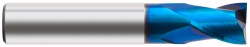 Europa 2Fl Ext. Neck Stub Pulsar Blue End Mill 0.3mm