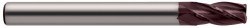 Europa 4Fl Carbide End Mill Long Length Corner Radius TiAlN Coated 3mm