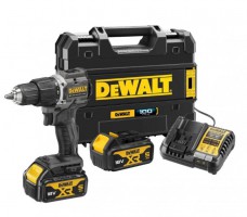 DeWalt DCD100P2T 18v XR Brushless Hammer Drill Driver 2 x 5Ah Battery