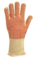 GLOVE Hot 28cm Double Layered Cotton with Nitrile Grip Coating Size 9 Polyco 9010   (BIN 542)