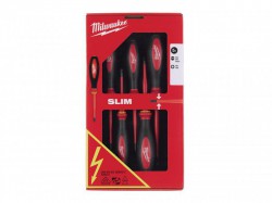 Milwaukee Hand Tools VDE Slim Screwdriver Set, 5 Piece