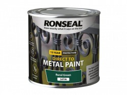 Ronseal Direct to Metal Paint Rural Green Satin 250ml