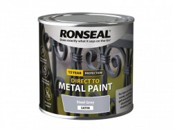 Ronseal Direct to Metal Paint Steel Grey Satin 250ml