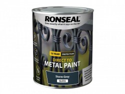 Ronseal Direct to Metal Paint Storm Grey Gloss 750ml